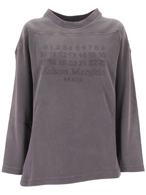 Felpa in cotone viola Maison Margiela | S51GU0129S24650392